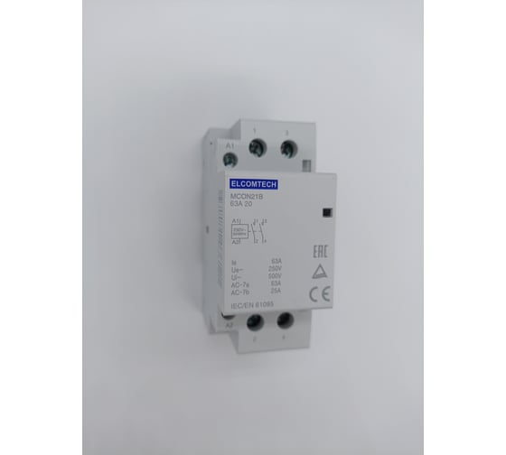 Контактор модульный ELCOMTECH MCON21B-63-20-230AC УТ-00026364