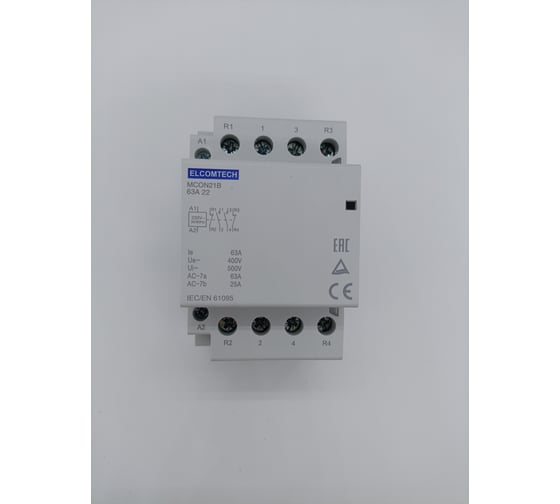 Контактор модульный ELCOMTECH MCON21B-63-22-230AC УТ-00026361
