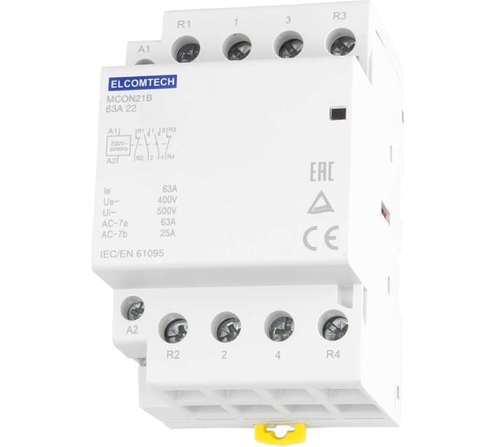 Контактор модульный ELCOMTECH MCON21B-63-22-230AC УТ-00026361