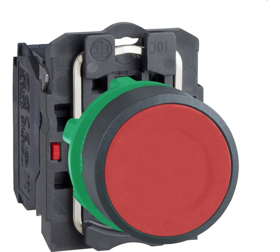 Кнопка без фиксации Systeme Electric 1НЗ без подсветки, красный SchE XB5AA42