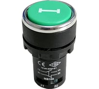 Нажимная моноблочная кнопка Emas 22мм, IP40, 1НО+1НЗ с цифрой |, MB102DY1