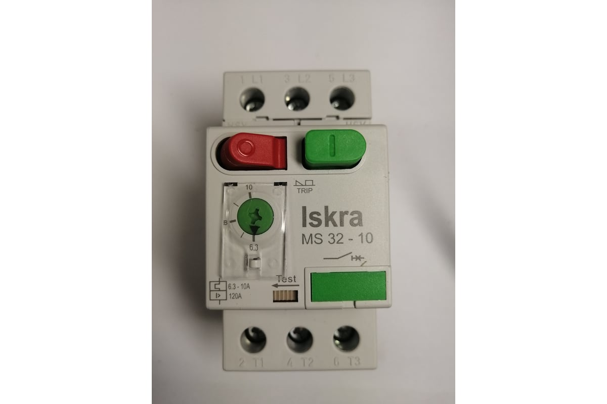 Автомат защиты двигателя iskra MS32-10 УТ-00025353 - выгодная цена, отзывы,  характеристики, фото - купить в Москве и РФ