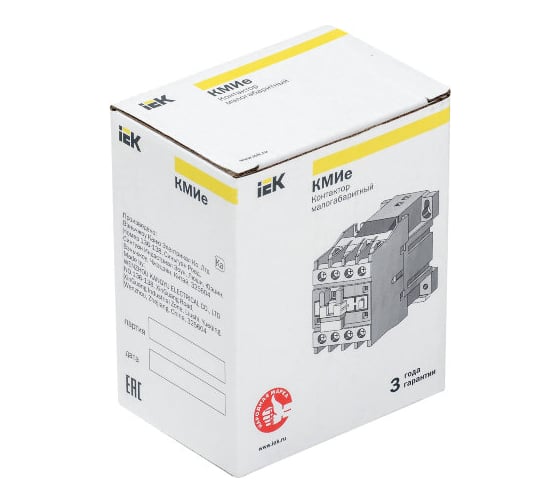 Контактор IEK КМИе-11810 18А 24В/АС3 1НО KKME11-018-024-10