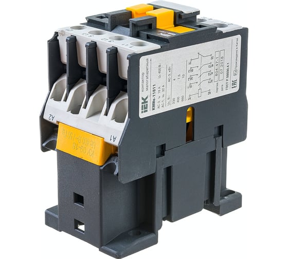 Контактор IEK КМИе-11811 18А 400В/АС3 1НЗ KKME11-018-400-01