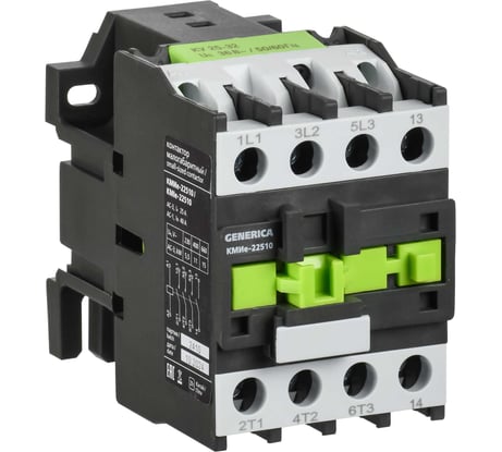 Контактор GENERICA КМИе-22510 25А 230В/АС3 1NO KKME21-025-230-10