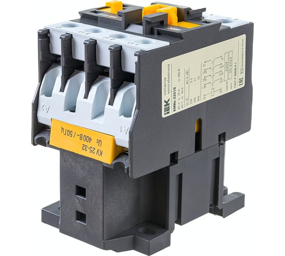 Контактор IEK КМИе-22510 25А 400В/АС3 1НО KKME21-025-400-10