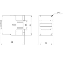 Контактор IEK КМИе-23210 32А 400В/АС3 1НО KKME21-032-400-10