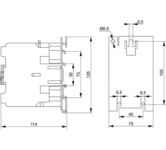 Контактор IEK КМИе-34012 40А 230В/АС3 1НО,1НЗ KKME31-040-230-11