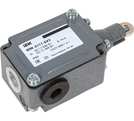 Концевой выключатель IEK ВПК-2111-БУ2, толкатель с роликом, IP65 KV-1-2111-1