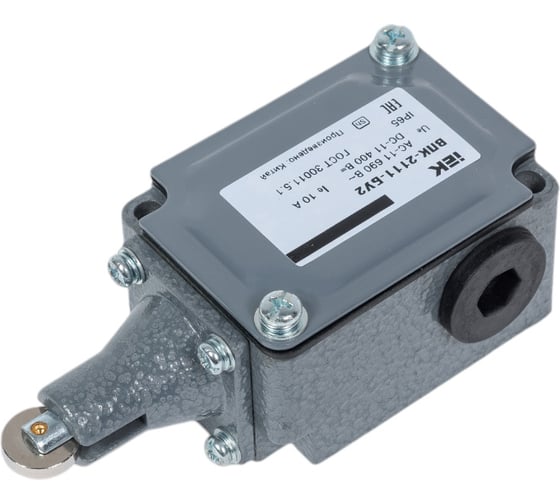 Концевой выключатель IEK ВПК-2111-БУ2, толкатель с роликом, IP65 KV-1-2111-1