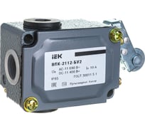 Концевой выключатель IEK ВПК-2112-БУ2, рычаг с роликом, IP65 KV-1-2112-1