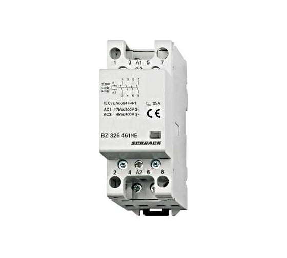 Модульный контактор Schrack Technik 25A, 4 НО, 230В пер.т., серия AMPARO артикул Австрия BZ326461ME