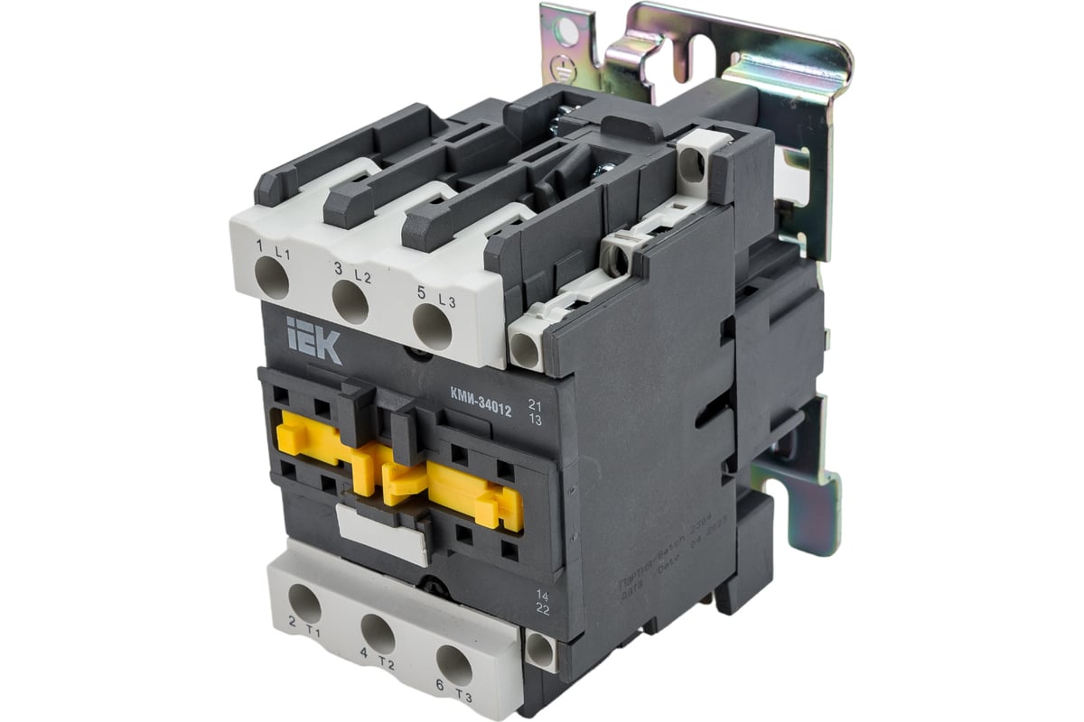 Контактор IEK КМИ-34012 40А, 110В/АС3, 1НО, 1НЗ KKM31-040-110-11 ...
