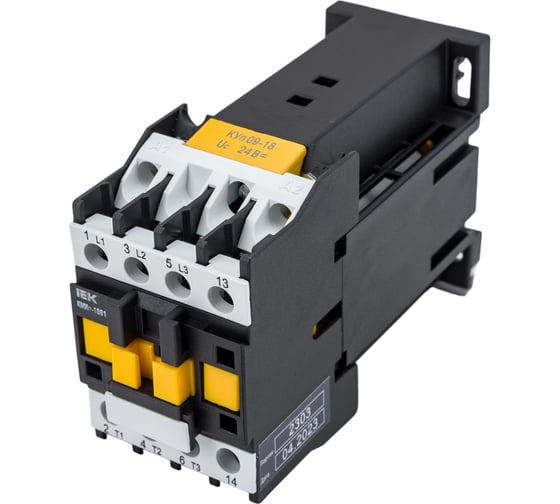 Контактор IEK КМИп-10910, 09А, 24В/АС3, 1НО KMD11-009-024-10