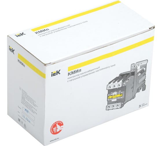 Контактор IEK КМИп-49512, 95А, 230В/АС3, 1НО, 1НЗ KMD41-095-230-11