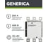 Контактор GENERICA КТИе-5250, 250А, 400В/АС3 KKTE50-250-400-10 3