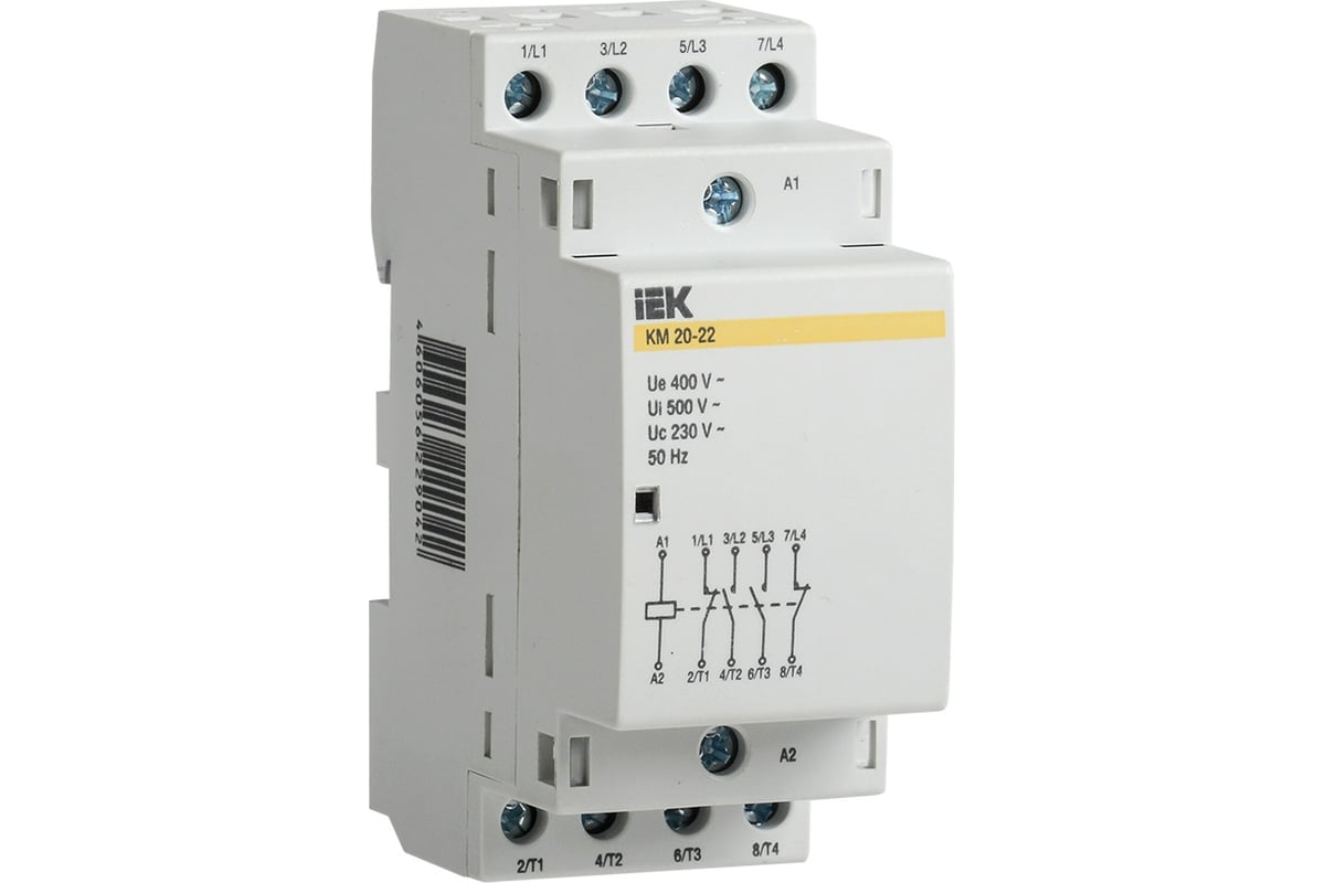 Модульный контактор IEK КМ20-22, AC MKK20-20-22 - выгодная цена, отзывы .