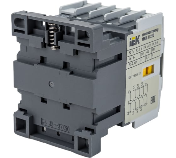 Миниконтактор IEK МКИ-11210 12А 230В/АС3 1НО KMM11-012-230-10