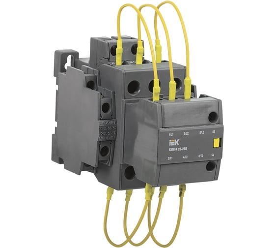 Контактор для конденсаторов IEK КМИ-К, 12,5 кВАр KKMK-12-230-01 1