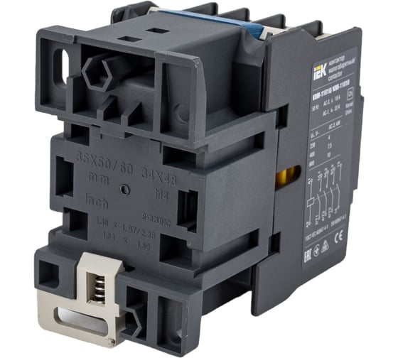 Контактор IEK КМИ-11810, 18А, 110В/АС3, 1НО KKM11-018-110-10