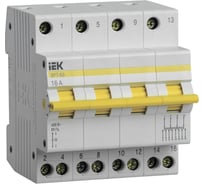 Трехпозиционный выключатель-разъединитель IEK ВРТ-63, 4P, 16А MPR10-4-016