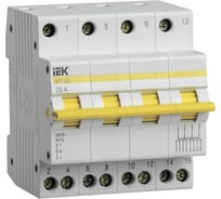 Трехпозиционный выключатель-разъединитель IEK ВРТ-63, 4P, 25А MPR10-4-025