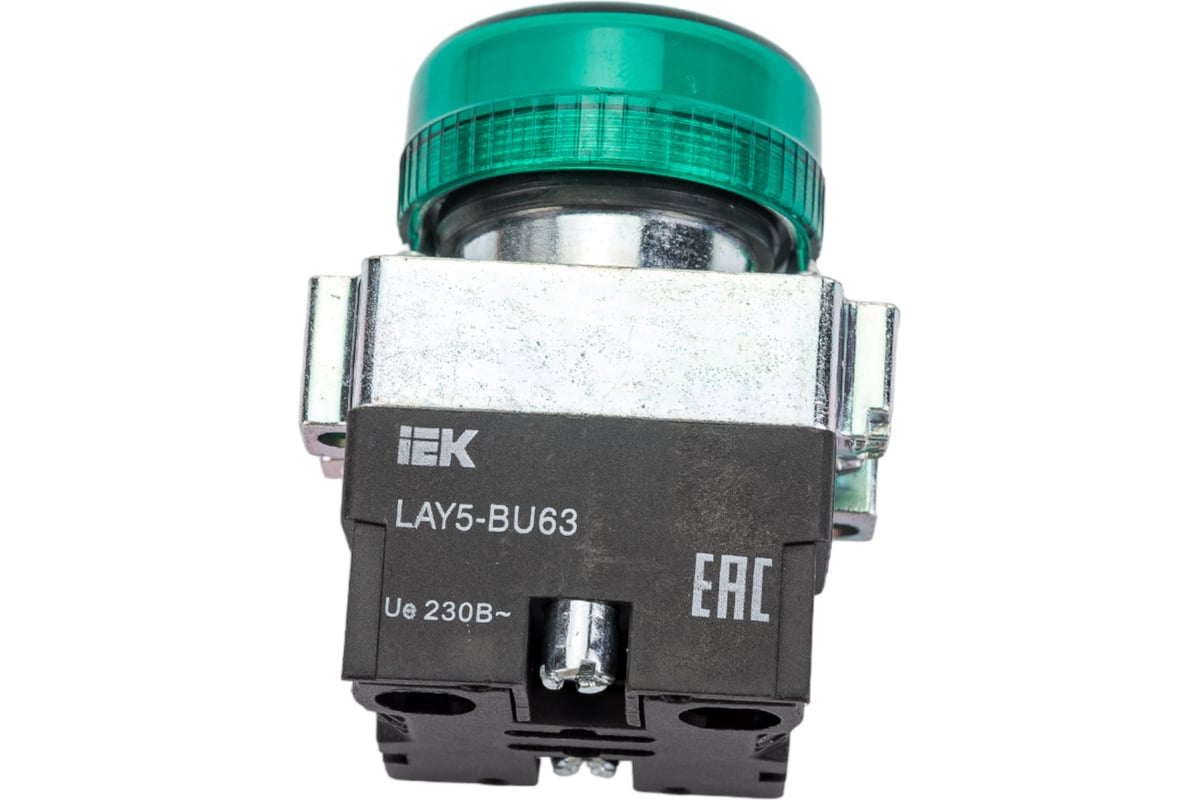 Индикатор IEK LAY5-BU63, зеленого цвета, d22мм BLS50-BU-K06 - выгодная ...