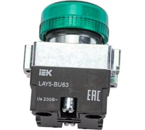Индикатор IEK LAY5-BU63, зеленого цвета, d22мм BLS50-BU-K06