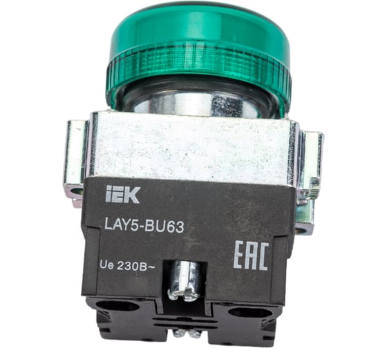Индикатор IEK LAY5-BU63, зеленого цвета, d22мм BLS50-BU-K06