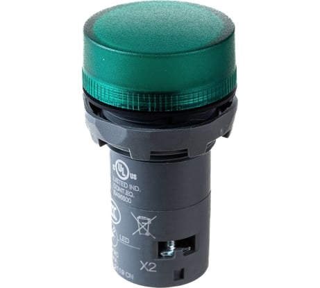 Лампа ABB CL2-523G зелёная со встроенным светодиодом 230В AC 1SFA619403R5232