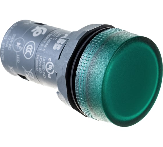 Лампа ABB CL2-523G зелёная со встроенным светодиодом 230В AC 1SFA619403R5232