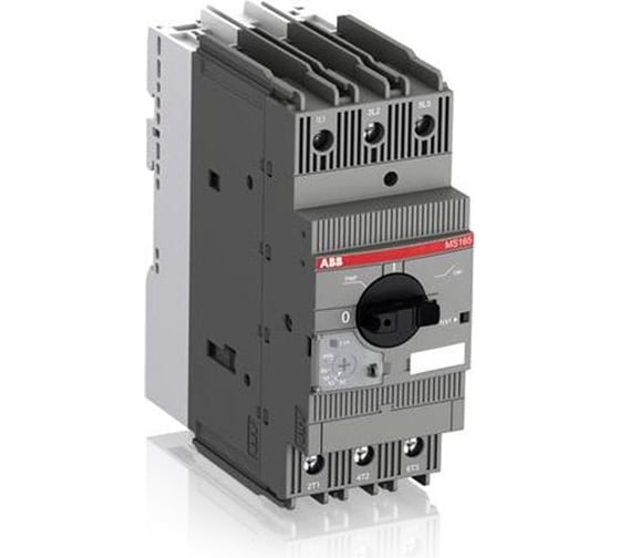 Автоматический выключатель с регулированием тепловой защитой ABB MS165-42 25кА, 30А-42А 1SAM451000R1015 1