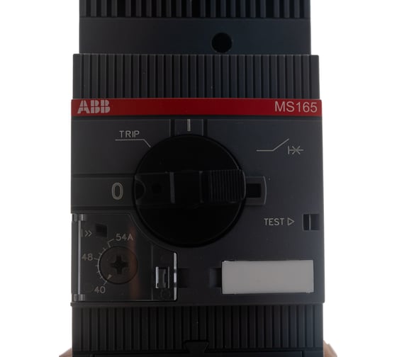 Автоматический выключатель с регулированием тепловой защитой ABB MS165-54 25кА, 40А-54А 1SAM451000R1016