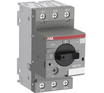 Автоматический выключатель с регулированием тепловой защитой ABB MS132-1.6 ,100кА, 1A-1.6А 1SAM350000R1006