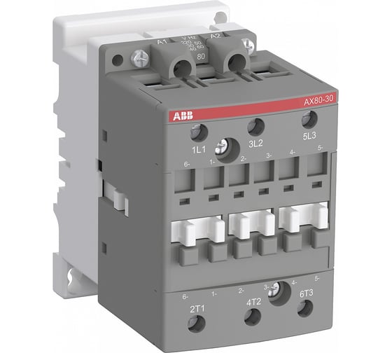 Контактор ABB AX80-30-00-80, 80А, AC3, катушка управления, 220-230В, АС 1SBL411074R8000