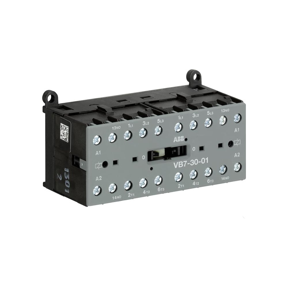 Реверсивный миниконтактор ABB VB6-30-01, 9A, 400В, AC3, катушка, 230В ...