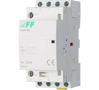 Контактор Евроавтоматика F&F ST25-40 4NO, потребляемая мощность 4,0Вт, 2 модуля, монтаж на DIN-рейке EA13.001.003
