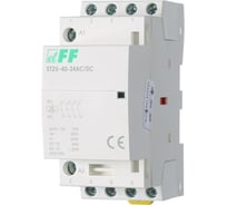 Контактор Евроавтоматика F&F ST25-40-24 AC/DC 4NO, потребляемая мощность 4 Вт, 2 модуля, монтаж на DIN-рейке EA13.001.023