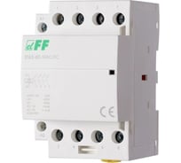 Контактор Евроавтоматика F&F ST63-40-24 AC/DC 4NO, потребляемая мощность 6,4 Вт, 3 модуля, монтаж на DIN-рейке EA13.001.024