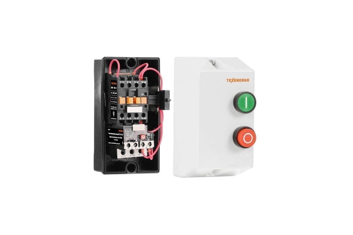 Магнитный пускатель Texenergo КМИ 10960 9А 380В Б РТИ 1314 7-10А ...