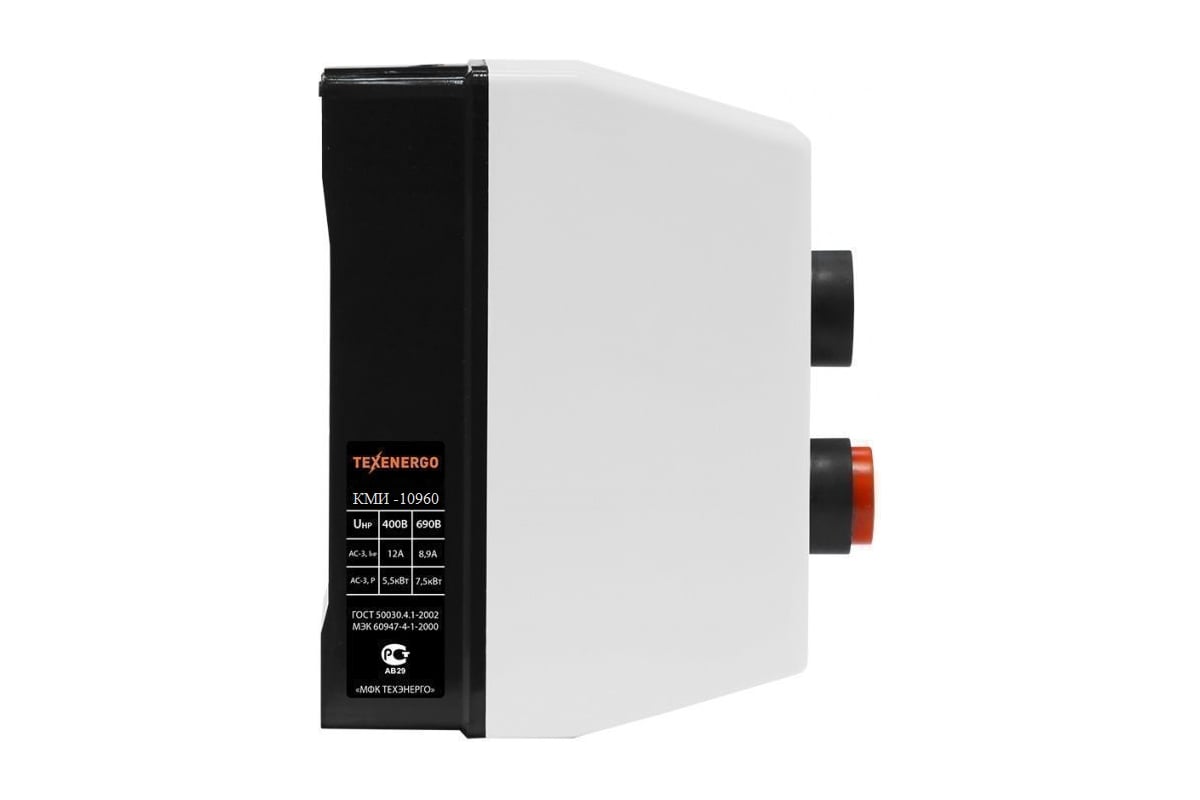 Магнитный пускатель Texenergo КМИ 10960 9А 380В Б РТИ 1314 7-10А ...