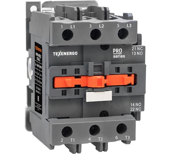 Магнитный пускатель Texenergo КМИ 48012 80А 380В 1з+1р Б KMI408038012