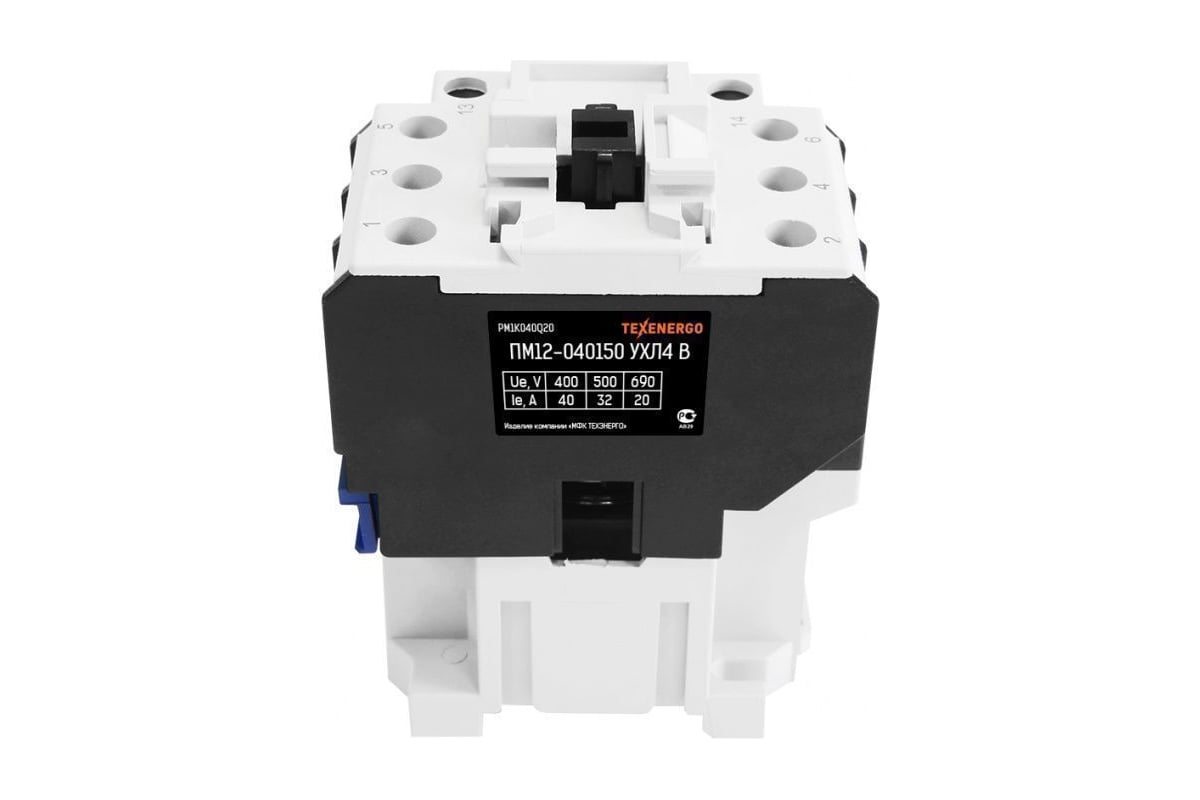 Магнитный пускатель Texenergo ПМ12-040150 380В 1з Б PM1K040Q20 ...