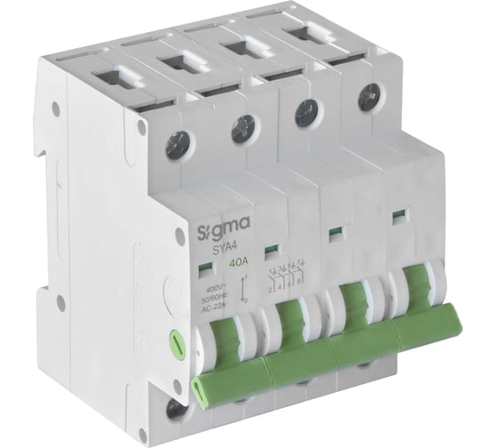 Рубильник (разъединитель) Sigma Elektrik 4P 40A 1шт. SYA4040 1