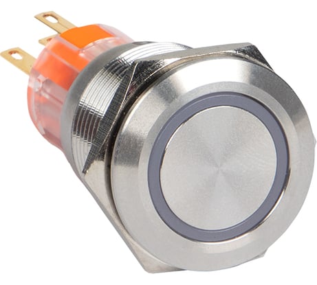 Кнопка EKF PROxima S-Pro67 19 мм, с фиксацией, с белой подсветкой, 20 шт. 24В s-pro67-252