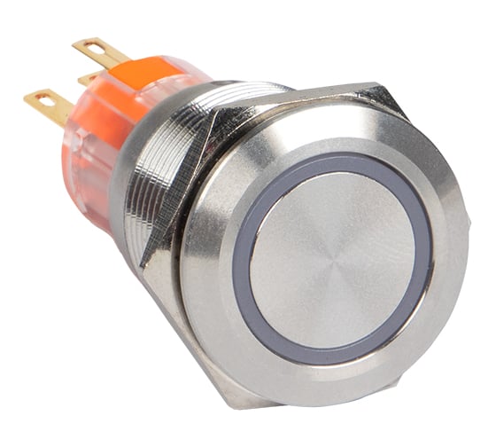Кнопка EKF PROxima S-Pro67 19 мм, с фиксацией, с белой подсветкой, 20 шт. 24В s-pro67-252 1