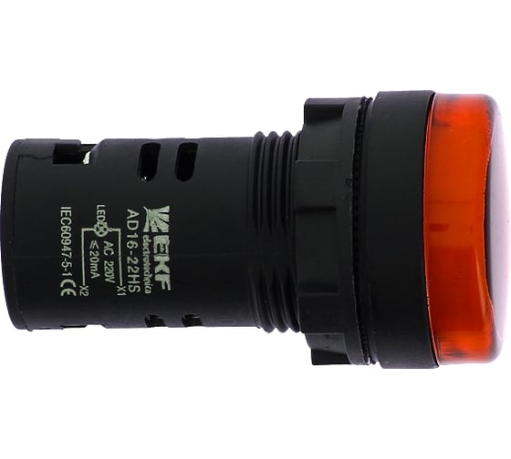 Светодиодная матрица EKF, AD16-22HS, красная, 24В, DC, PROxima ledm-ad16-r-24