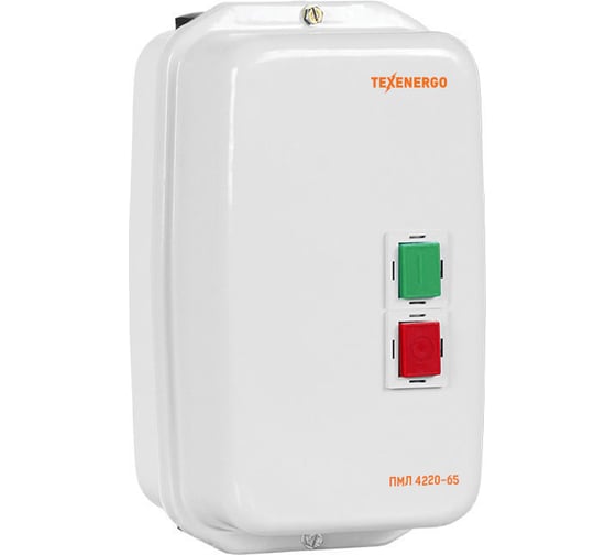 Магнитный пускатель Texenergo ПМЛ 4220 400В 65А 1з+1р У2 Б РТЛ 2059-М2 48-65А PM3L65QR59 1