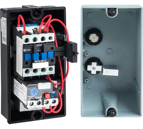 Пускатель в корпусе с РТЭ EKF КМЭ 18А 400В Ir-12-18А IP65 PROxima ctrp-r-18-380v