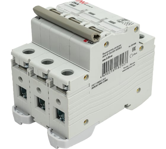 Выключатель нагрузки EKF AVN, 3P 25A AVERES avn-3-25-av